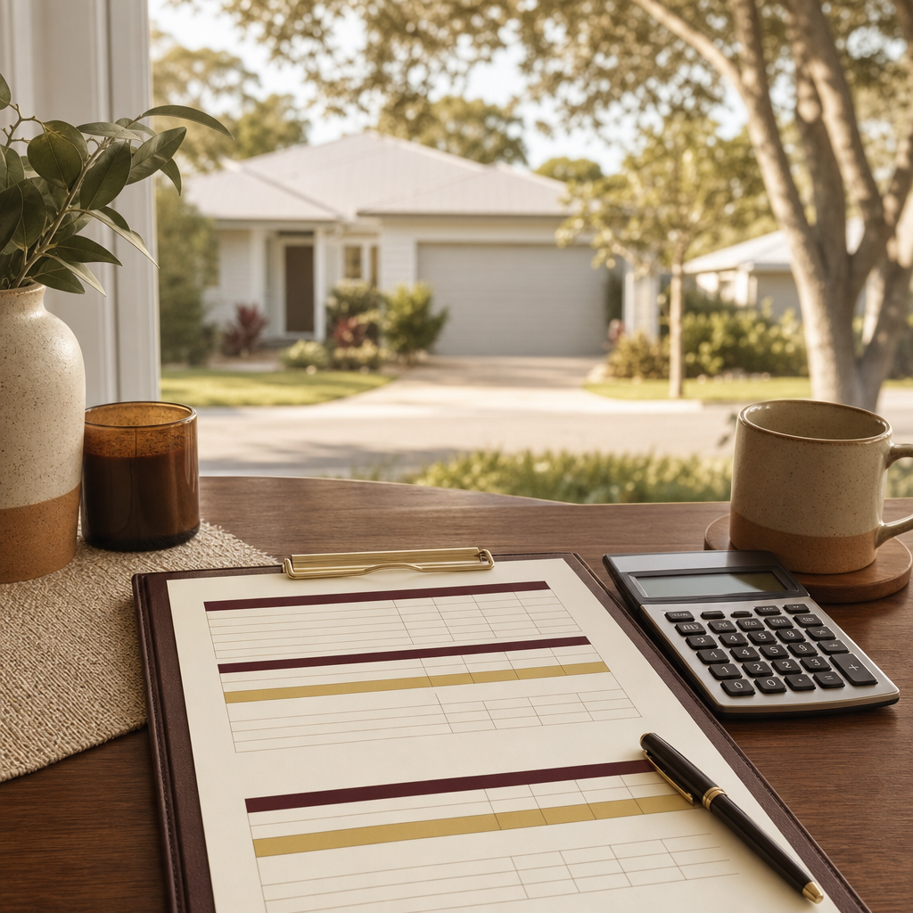 Rent-vesting worksheet comparing household and investment costs